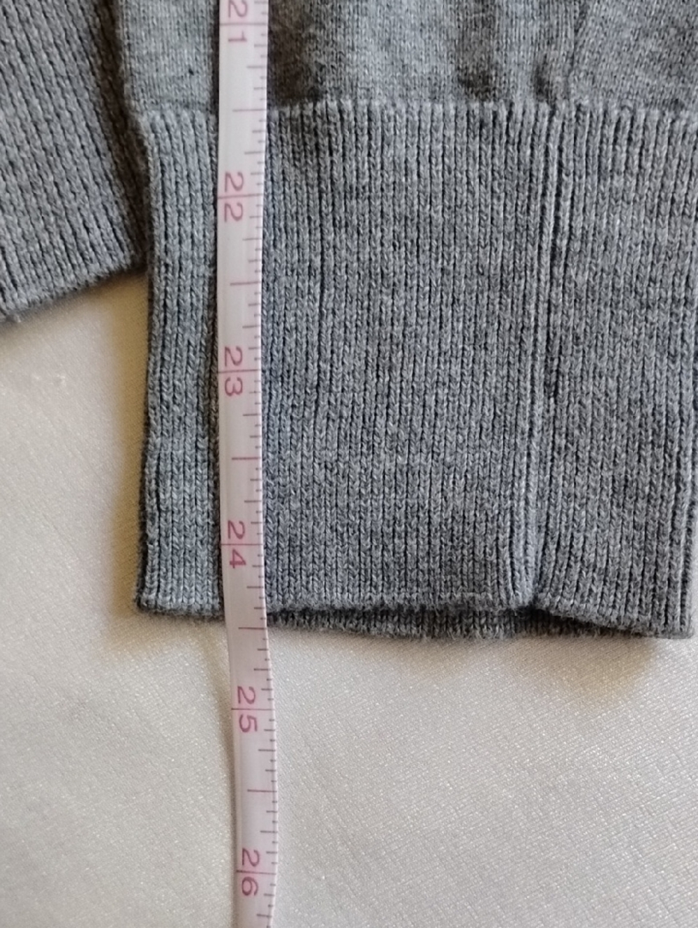 Brooks Brothers Cotton Jewel Neck Fitted Sweater M Heather Gray - Picture 9 of 9